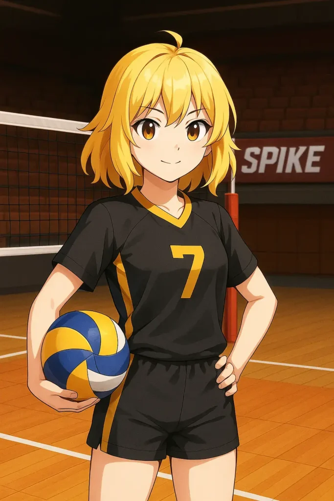 Female anime character of The Spike Game
