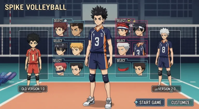 Old Versions 1 The Spike Volleyball Story MOD APK Cutomization Menu