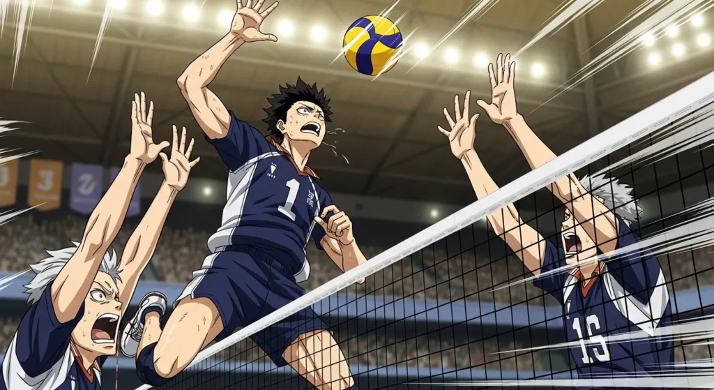 Old Versions 4 The Spike Volleyball MOD APK Players Playing